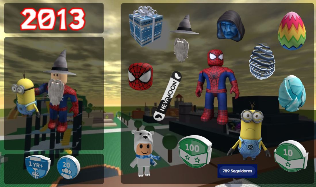 CONTA ANTIGA ROBLOX - SPIDERMAN BUNDLE + WISEST WIZARD + OFFSALES E LIMITEDS