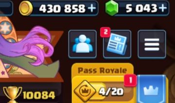 Conta de clash royale com 10k de trofeus e 5k de gemas