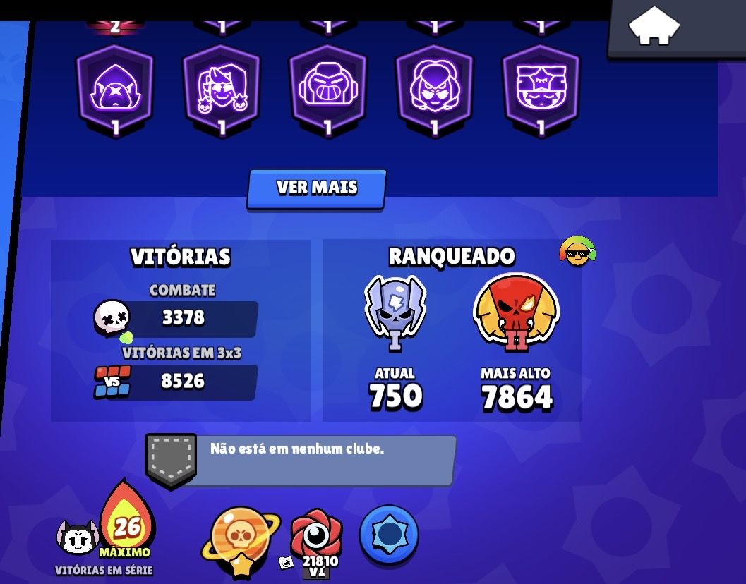 Conta de 68k troféus brawl stars