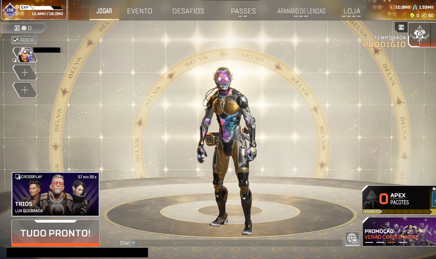 CONTA APEX LEGENDS HERANÇA DO OCTANE
