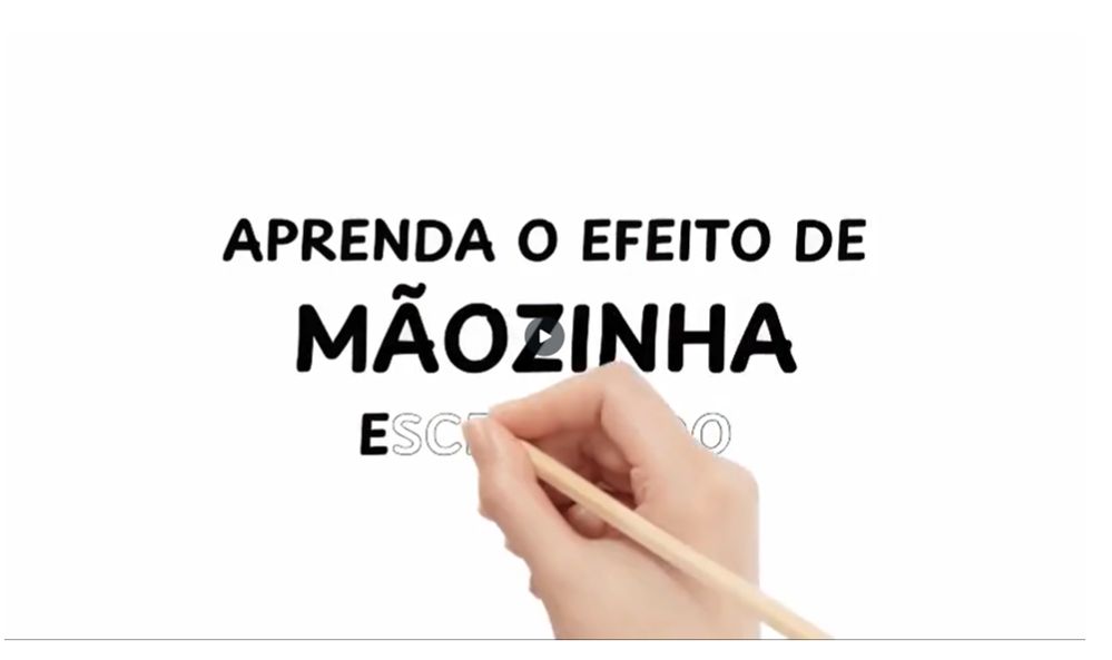 Efeito Mãozinha que escreve