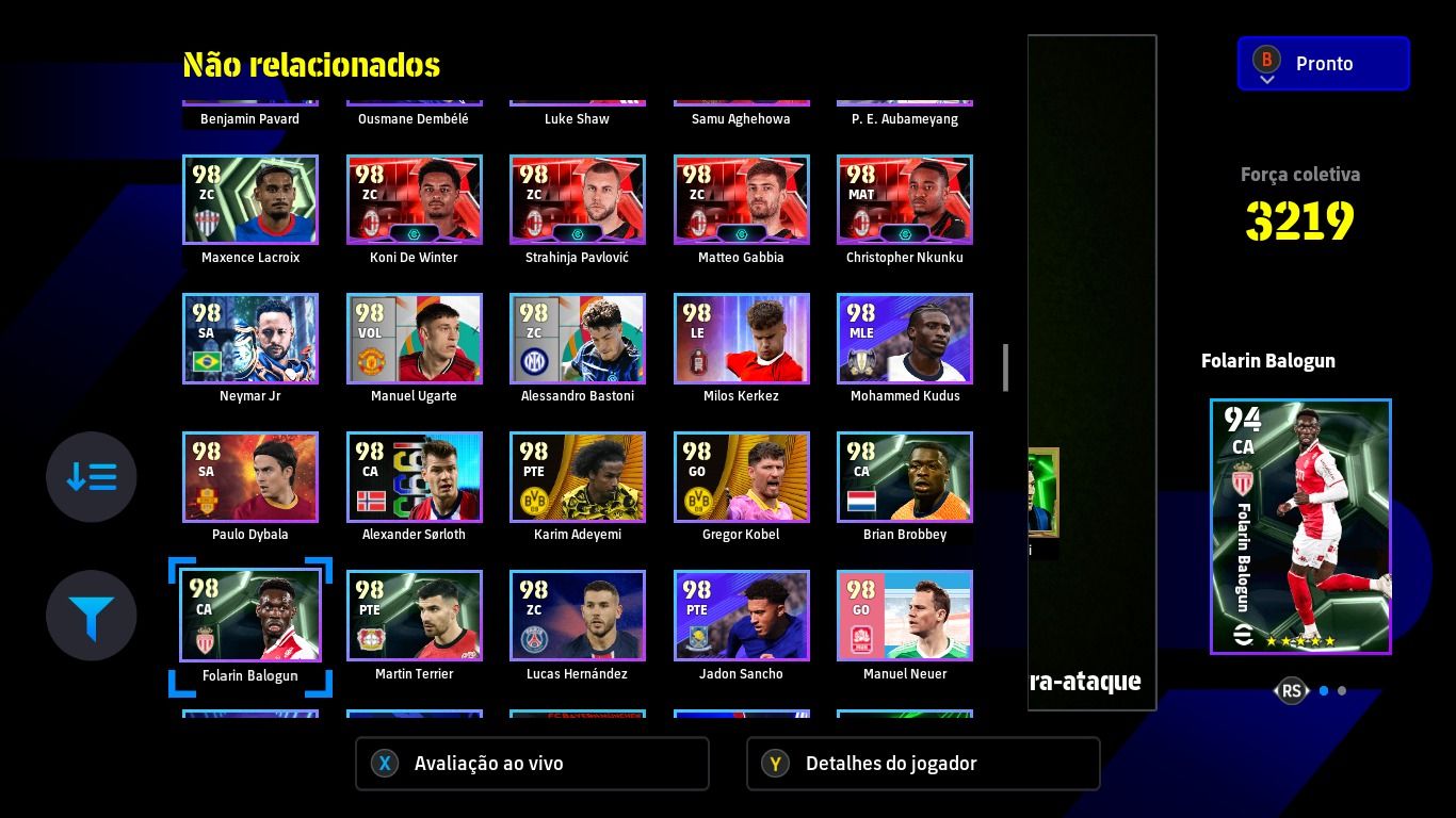 Conta eFootball steam