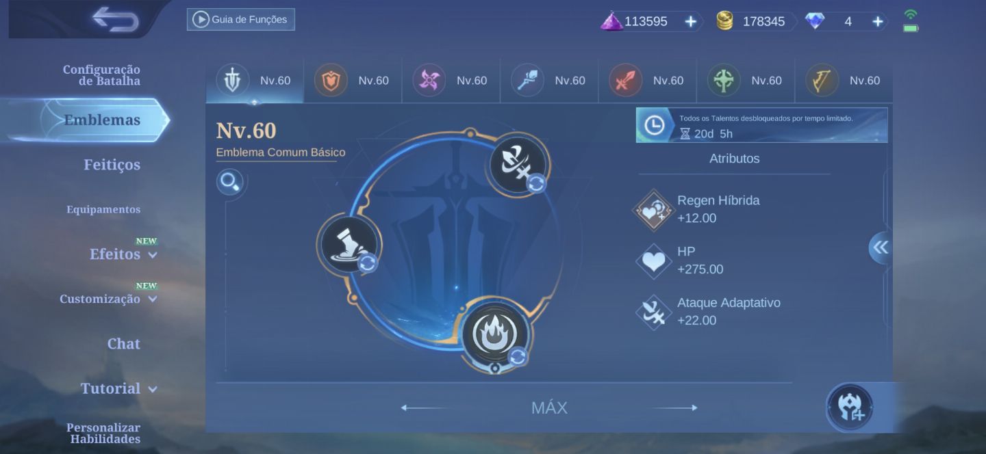 CONTA MOBILE LEGENDS GEMADA