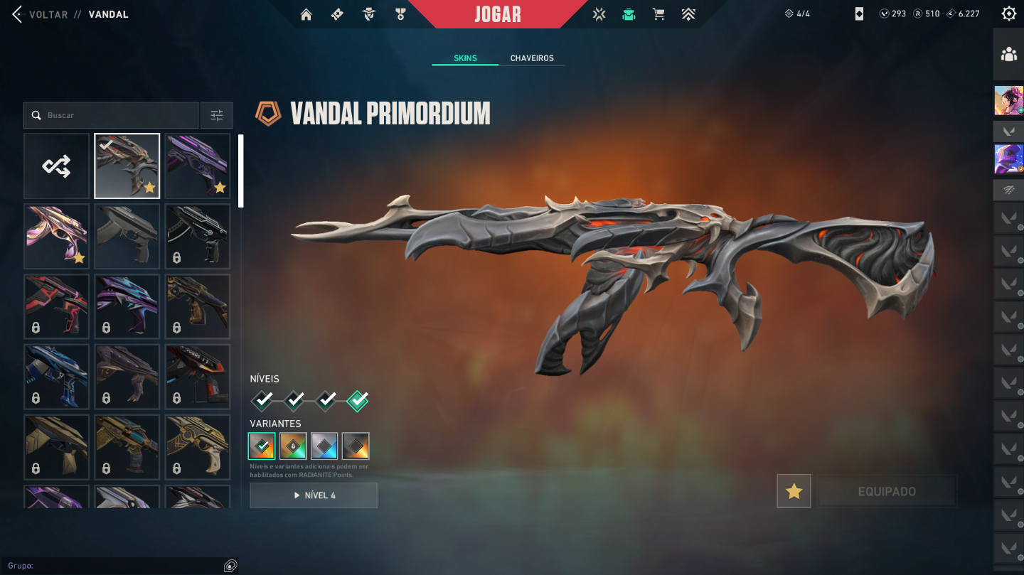 CONTA VALORANT ASCENDENTE COM 10 SKINS - FULL ACESSO