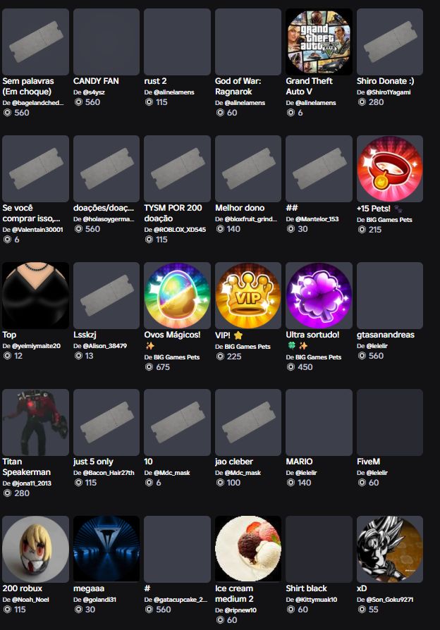 Conta Roblox com mais de 100 mil de Robux gasto