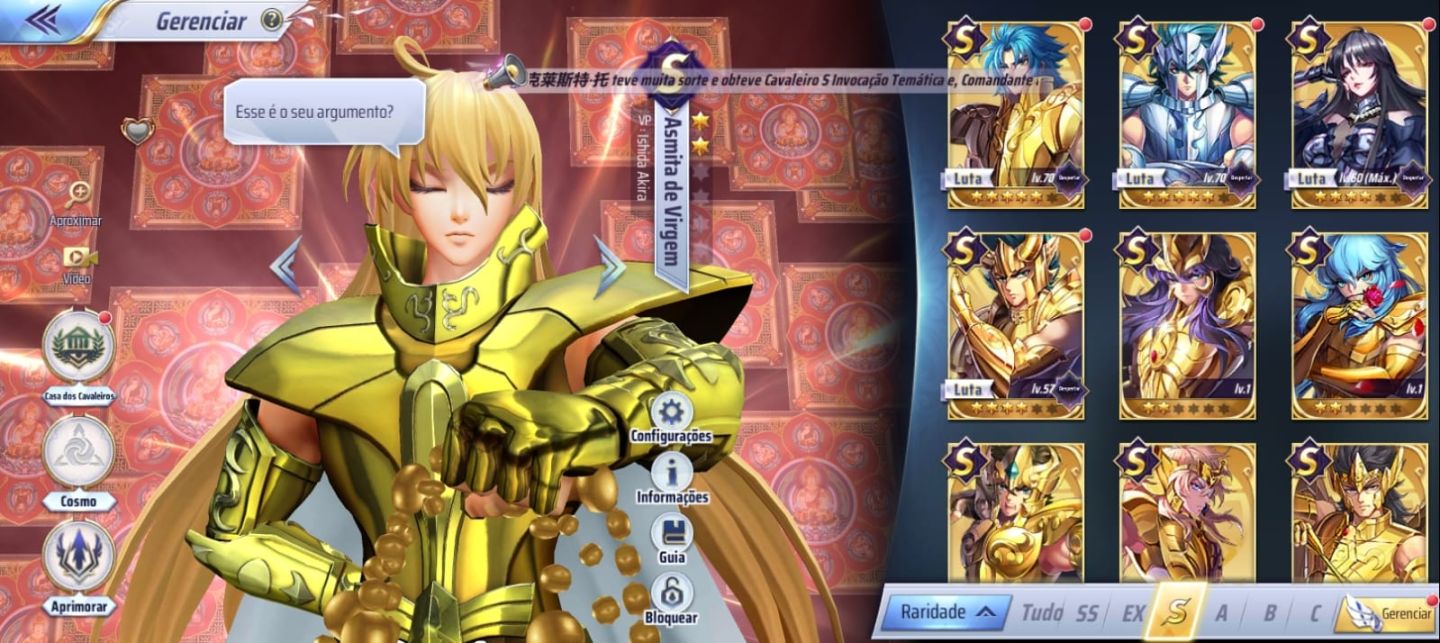 Saint Seiya Awakening Nv 38 (A149 Sylfh)