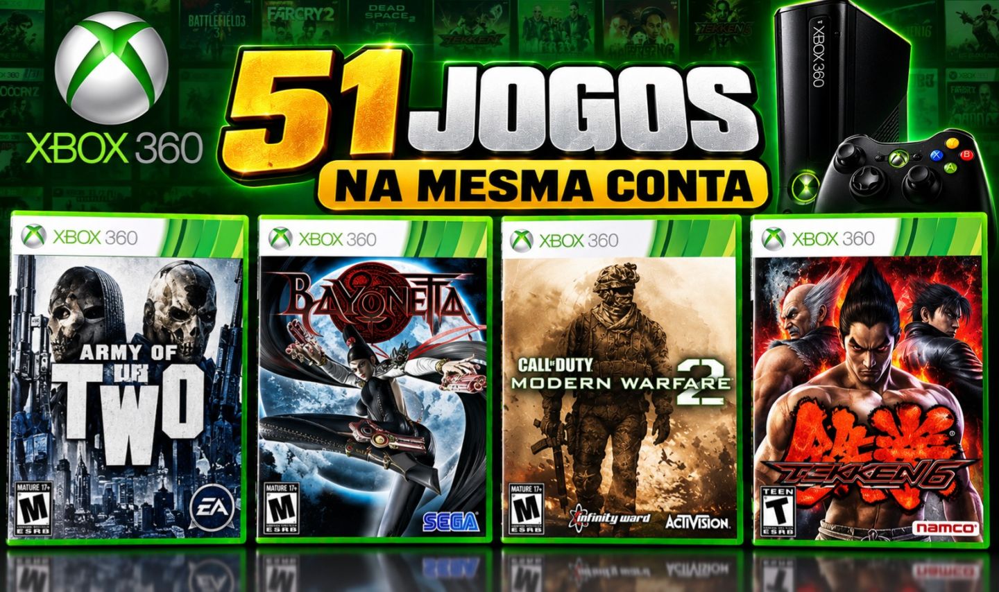 51 JOGOS DE XBOX 360