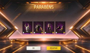 CONTA FREE FIRE CONJUNTO SAMURAI SANGRENTO)+74 DIAMANTES