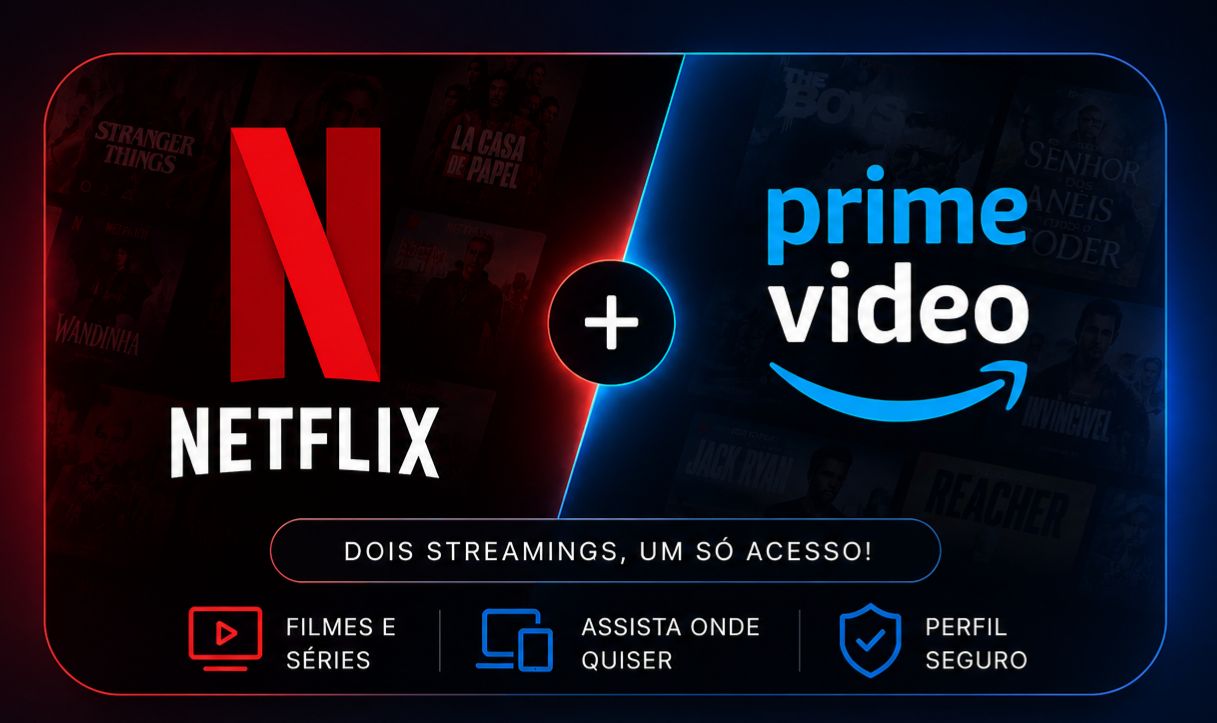 COMBO STREAMING | NETFLIX + PRIME VIDEO | ENTREGA RAPIDA