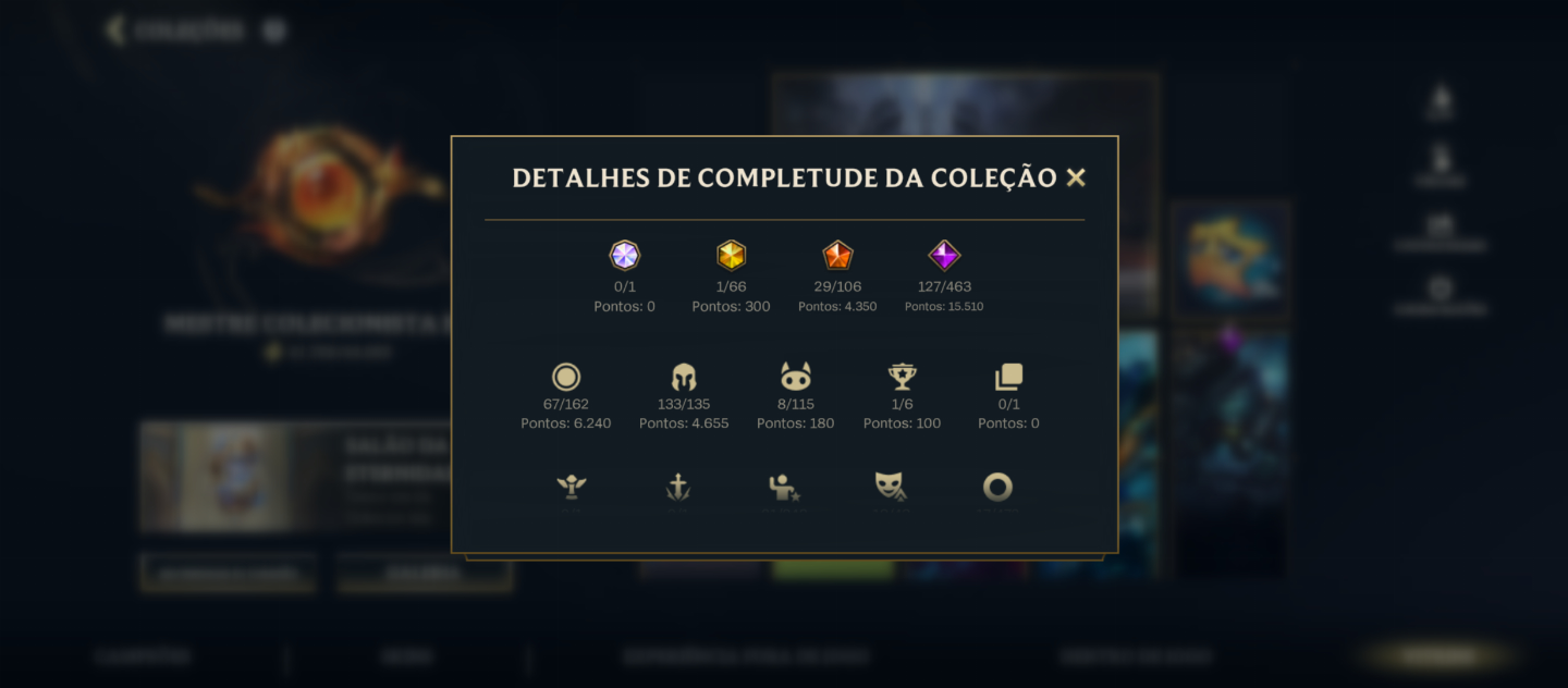 CONTA WILD RIFT +PC 4K GASTO 239 SKINS, 30LENDÁRIAS, 129 ÉPICAS 44k COLECIONADOR