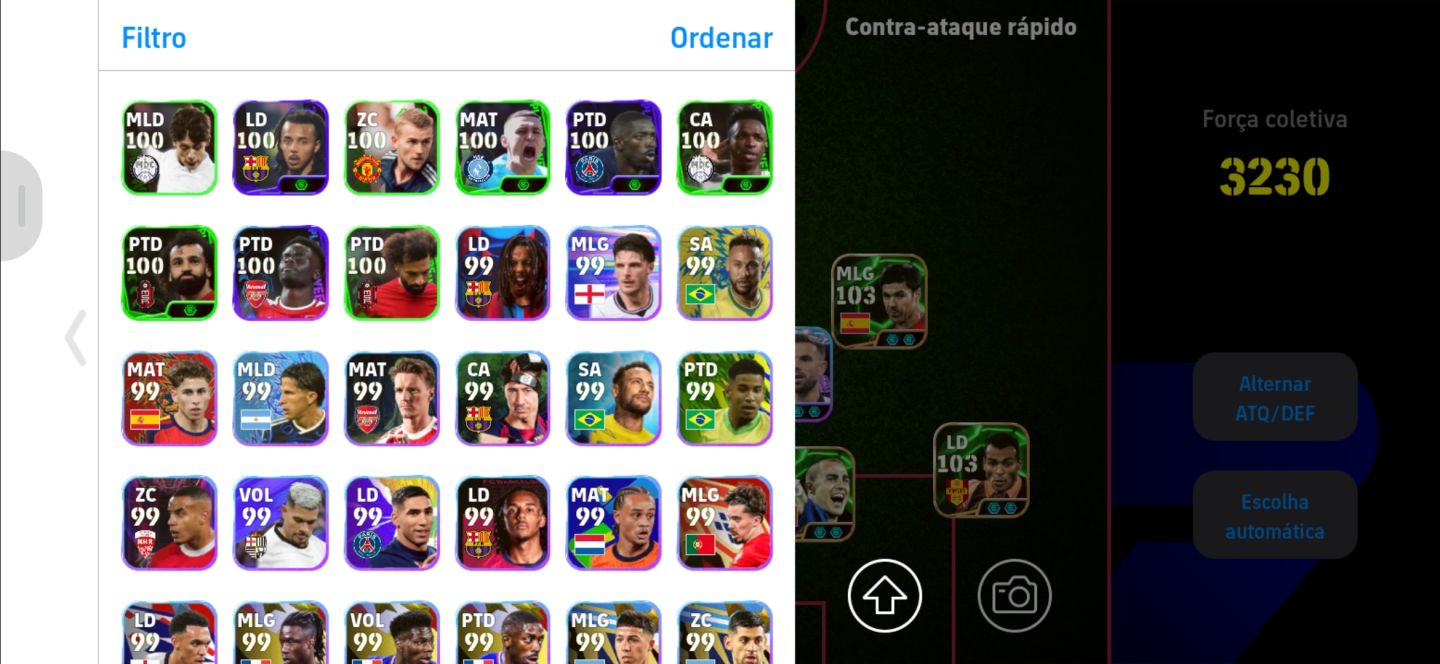 CONTA eFOOTBALL À VENDA FORÇA 3230 + ELENCO FORTE!