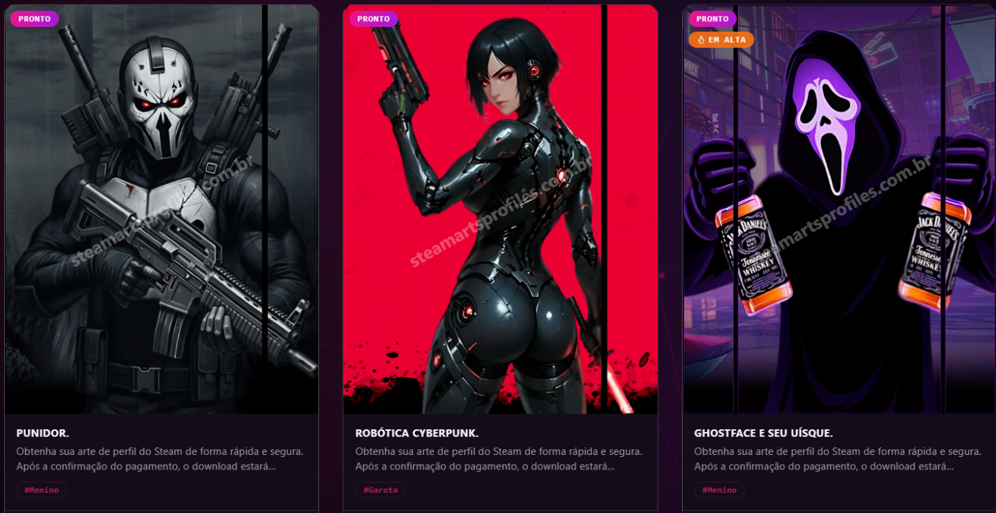 ARTWORK PERSONALIZADA PARA PERFIL STEAM