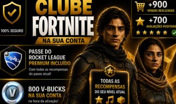 CLUBE FORTNITE (NA SUA CONTA) ( LEIA A DESCRICAO) !