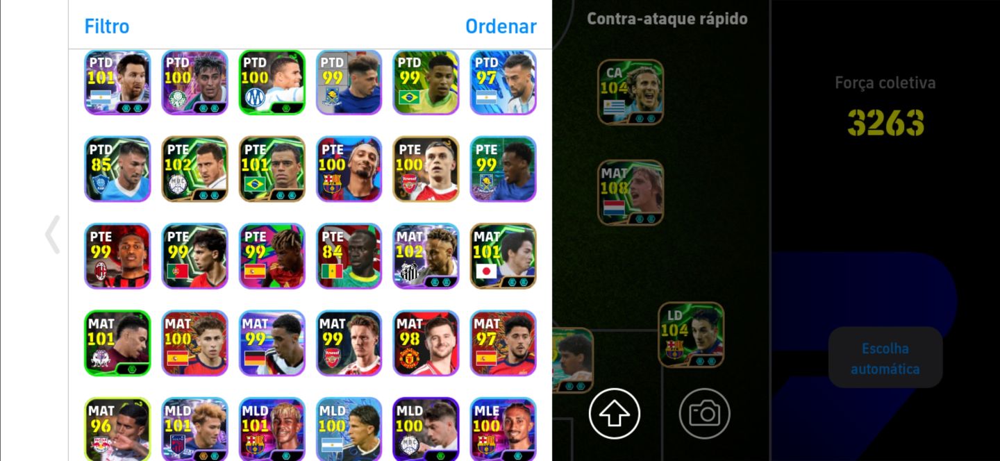 CONTA eFOOTBALL 3263 DE FORÇA COLETIVA