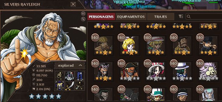 14K DE TRIP/CONTA COM RAYLEIGH E SET DO HAWKINS+16 GLA-GRAND LINE ADVENTURES
