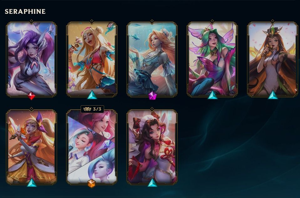Conta LoL Nvl 706 | 494 Skins | 18 Míticas/Prestígio | 4 Ultimates Lux/Seraphine