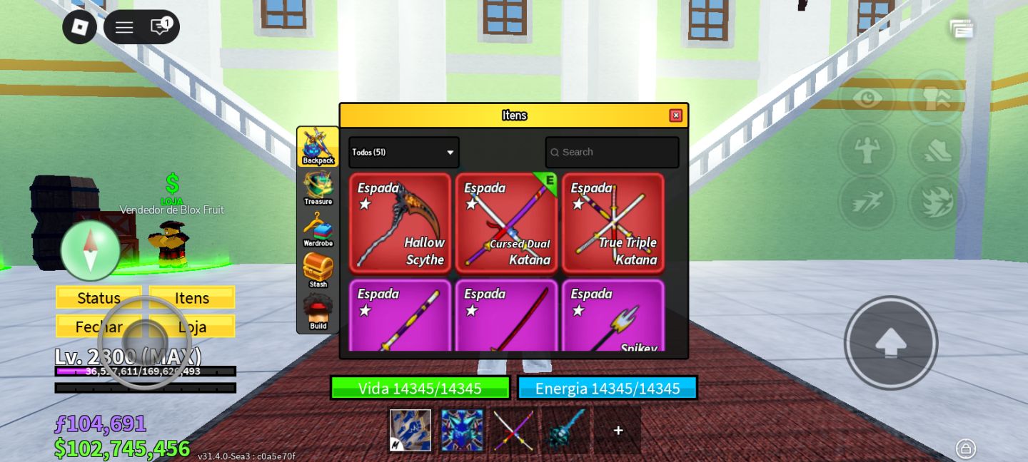 CONTA DE ROBLOX RARA, VÁRIOS JOGOS COMO BLOX FRUITS, VBL, 99 NIGHTS E MUITO MAIS