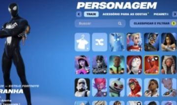 CONTA DE FORTNITE CONTÉM MUITAS PARCERIAS