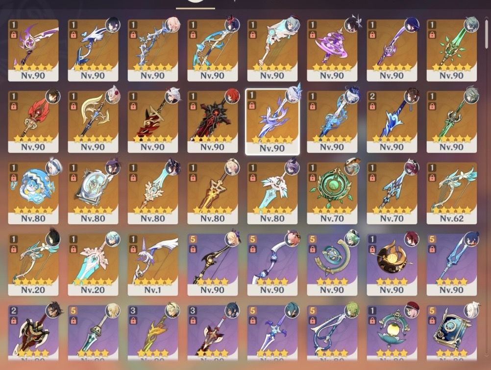 End game, conta de 2020, raiden c2 + bis, Furina c1 + bis, Skirk, Escofier +