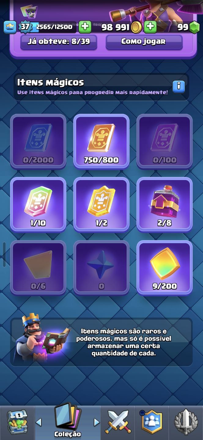 CONTA CLASH ROYALE BOA 9K TROFÉUS