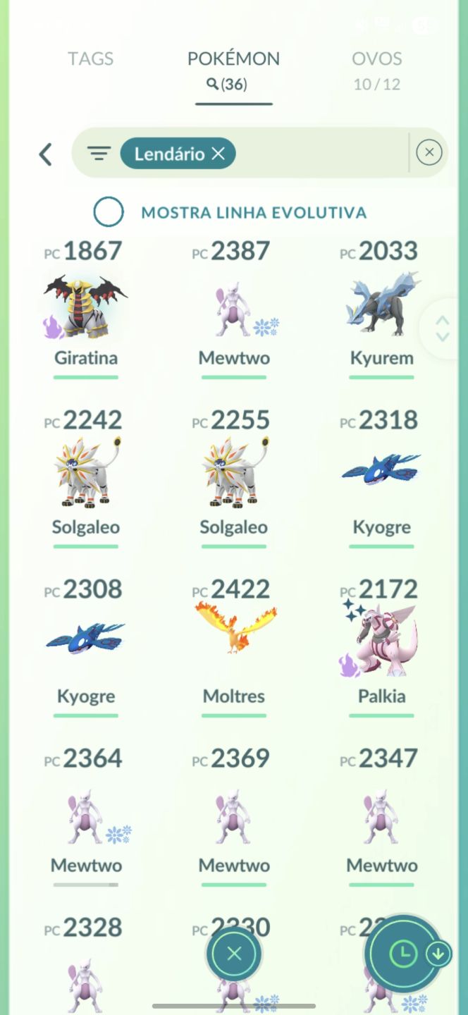 1 lendário shiny sombroso + 1 00% - Conta avançada- Pokemon go