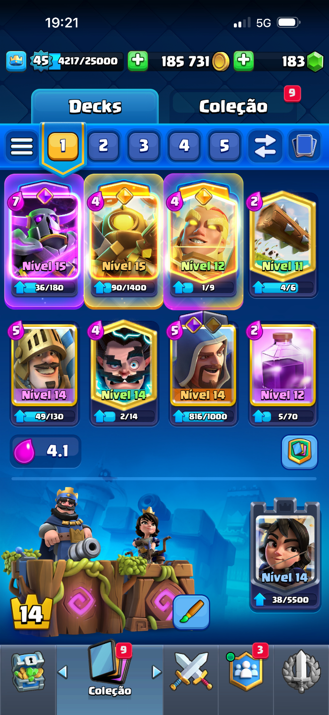 CONTA CLASH ROYALE 11K TROFÉUS, 8 ANOS DE JOGO!!