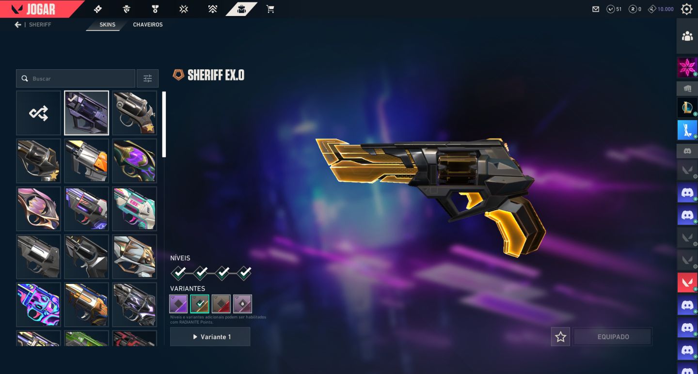 Conta Valorant +de40 skins