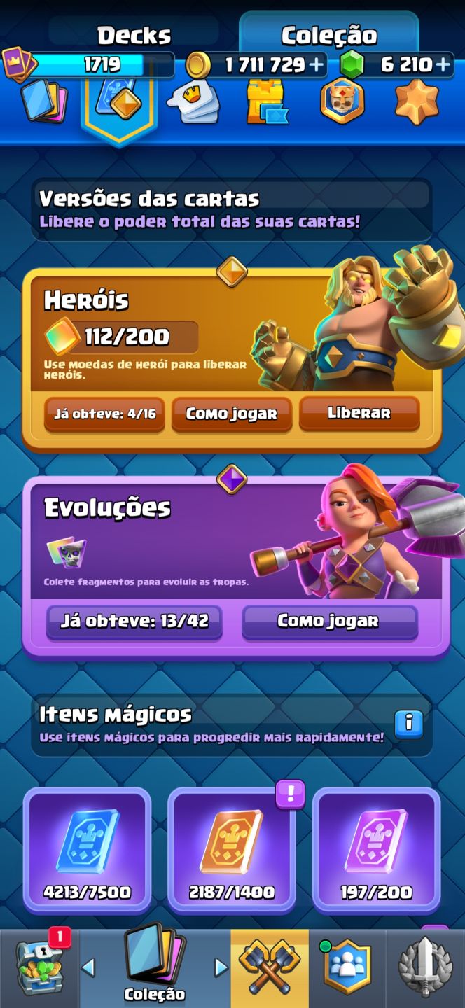 CONTA DE CLASH ROYALE NIVEL 16, COM TODAS AS CARTAS DO JOGO E 12K DE TROFEU