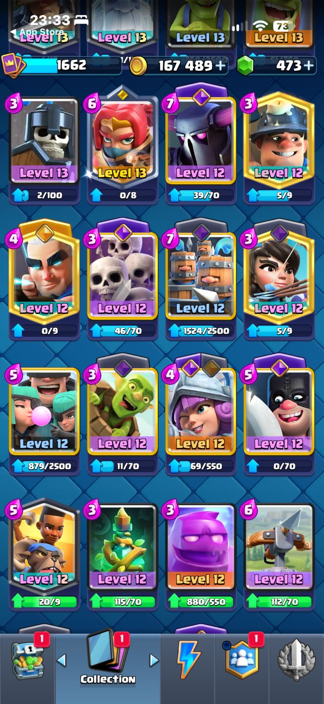CONTA CLASH ROYALE NÍVEL 15 11500 TROFÉUS