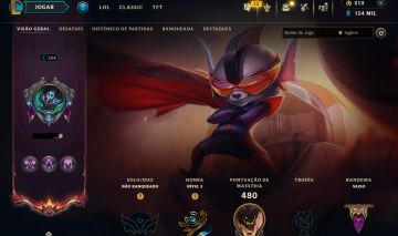 CONTA UNRANKED - 201 SKIN - FULL CHAMP + ICONES RAROS! - 100% SEGURA!