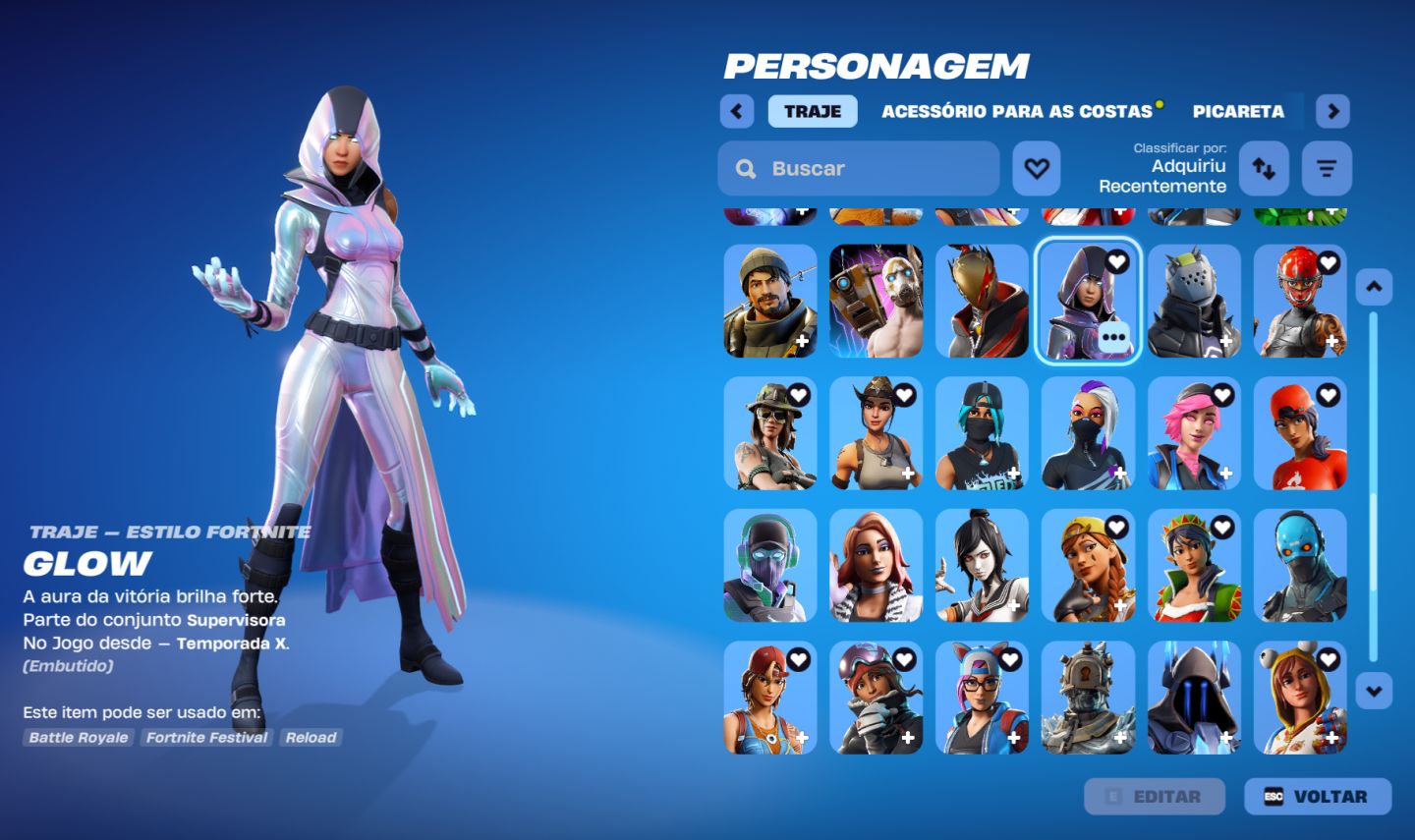CONTA FORTNITE FULL ACESSO - STW FUNDADOR + GLOW + 94 SKINS + JOGOS NA EPIC