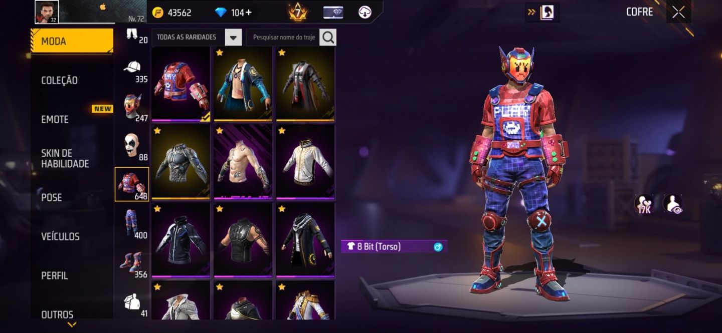 Conta free fire com duas angelicais masculinas