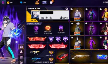 CONTA DE FREE FIRE SUPER RARA