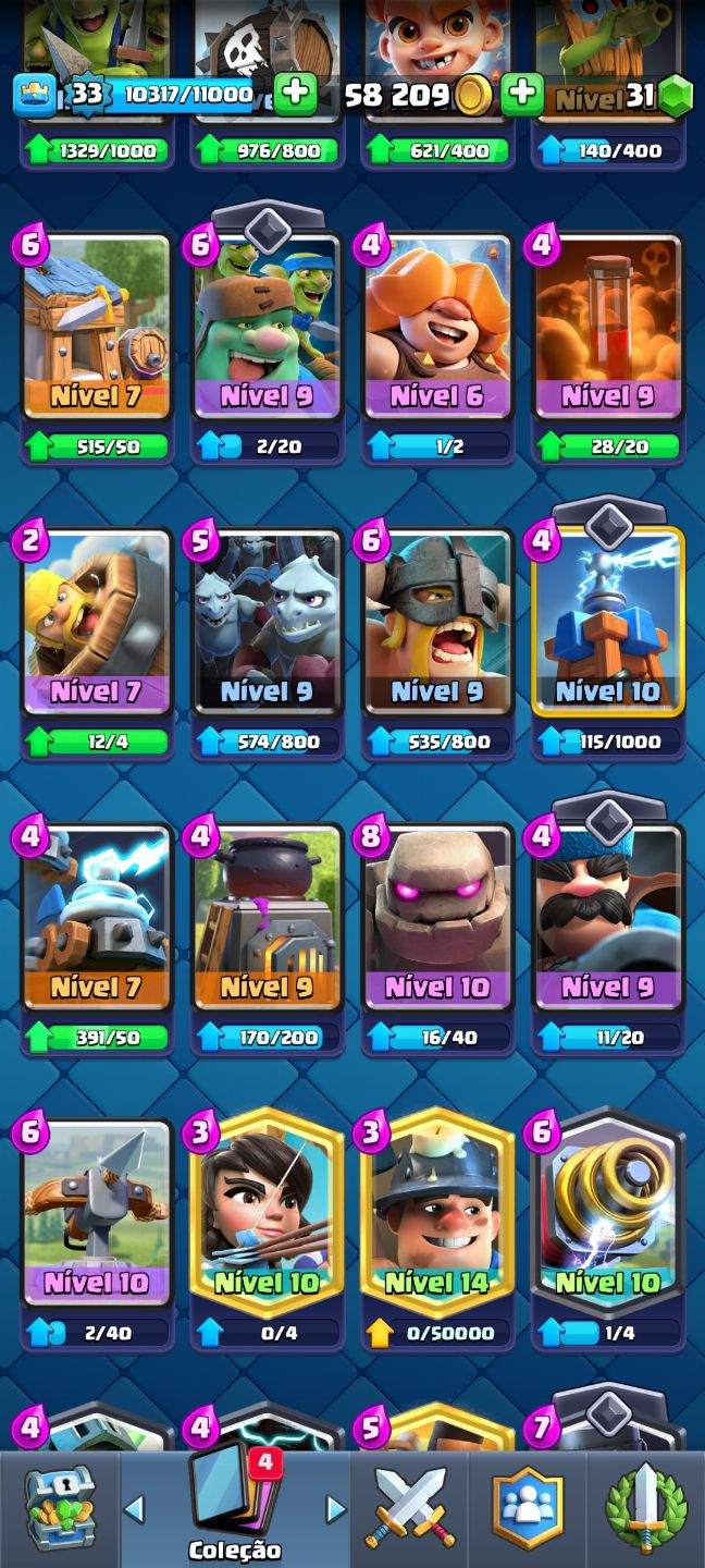 Conta de Clash Royale 9 anos