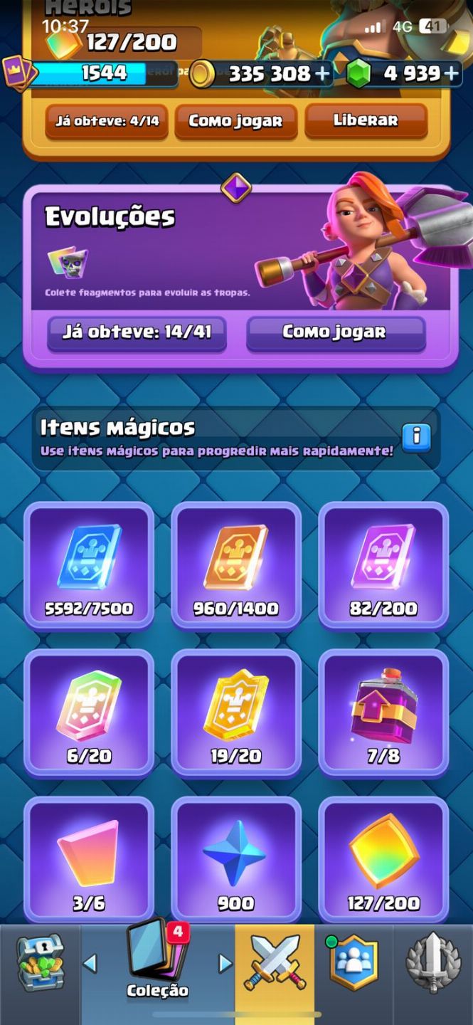 CONTA CLASH ROYALE RARA E MUITO FORTE 11.9K TROFÉUS/ 2 EM 1