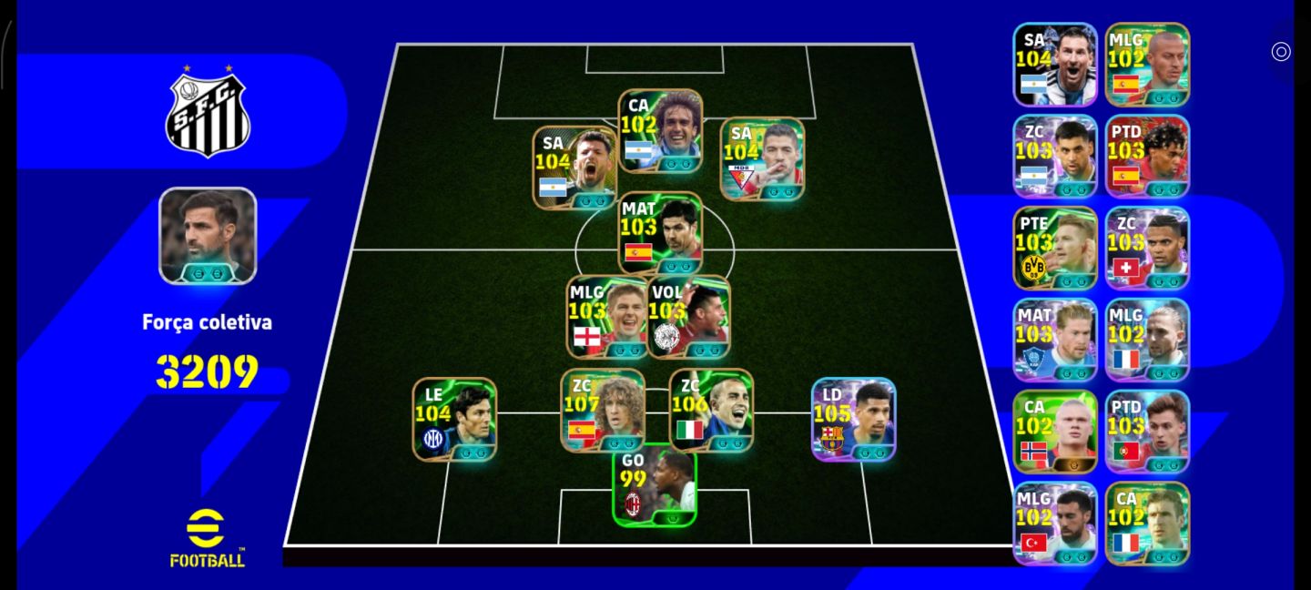 CONTA eFOOTBALL 3209 DE FORÇA! TIME ABSURDO COM LENDAS & JOGADORES TOP!