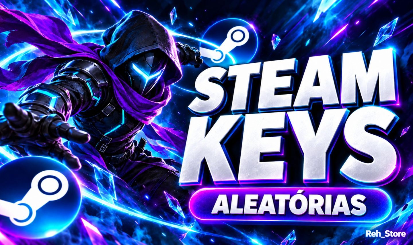 Steam Key Aleatória | Chance de Jogos Raros + Brinde