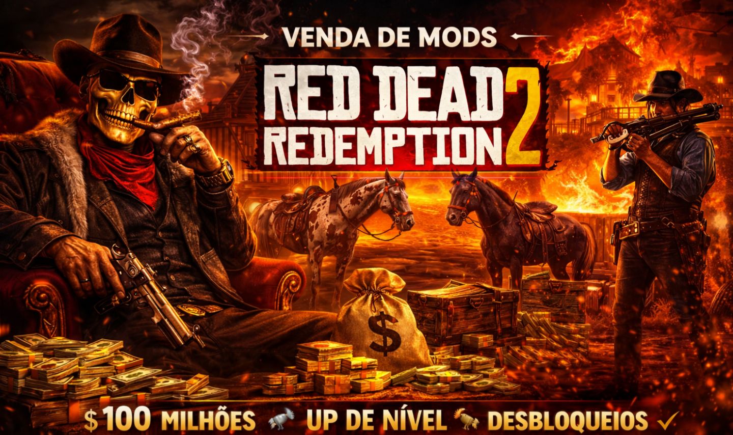 RED DEAD REDEMPTION 2 ONLINE / DINHEIRO / UP COMPLETO