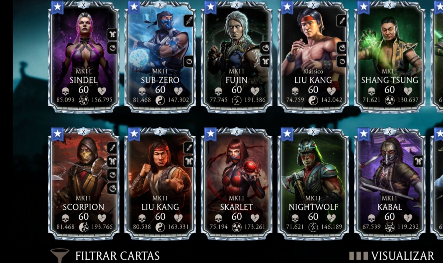 MK MOBILE Vários Diamantes FX (Fusion X) Equipamentos Épicos e Raros Fortes