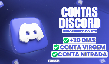 [PROMOÇÃO] CONTAS DISCORD +30 DIAS PARA ATIVAR NITRO - ENTREGA AUTOMÁTICA