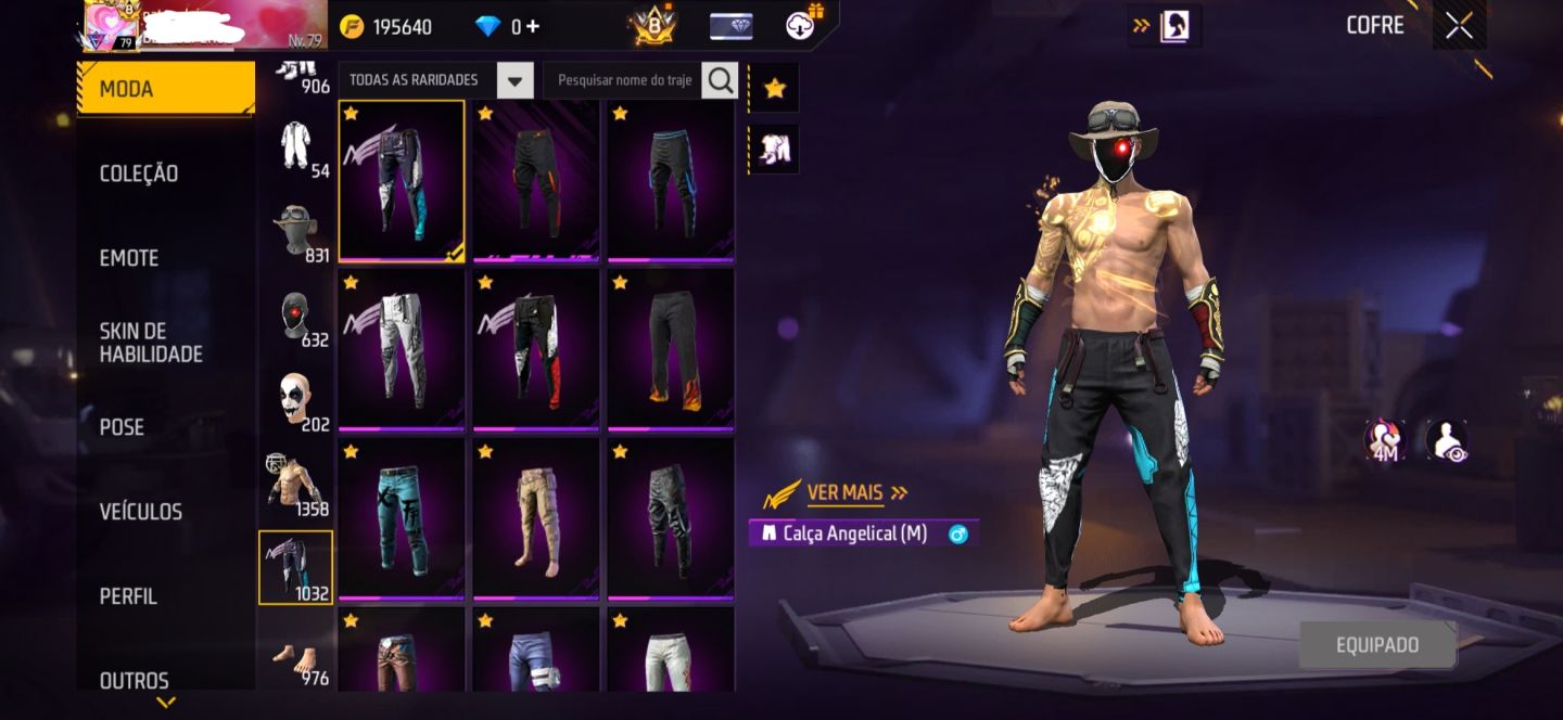 CONTA 1450 peita ESTREMA MENTE LINDA E RARA SEMI FULL PASSE LV 79 14 EVO FULL