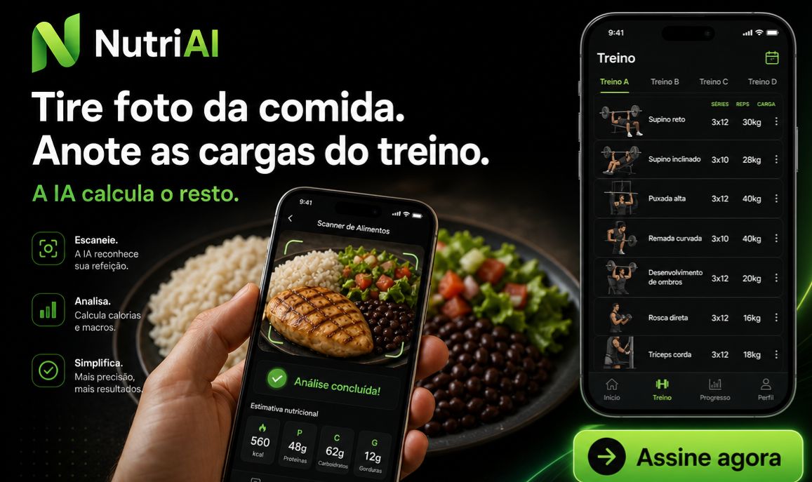 NutriAI PRO - App de treino, água, cardio e dieta com IA - 30 dias de acesso