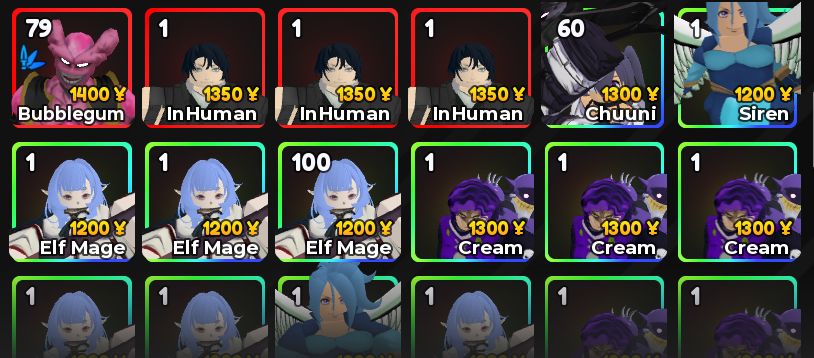 Conta Anime Adventures Dark Mage Unique e muito mais Unidades!