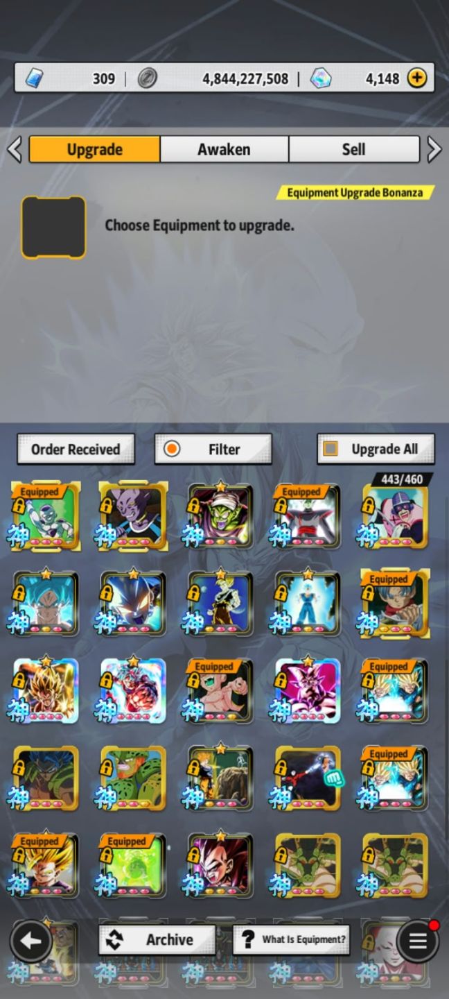 CONTA DRAGON BALL LEGENDS COM VÁRIOS LFS E ULTRAS - ENTREGA IMEDIATA
