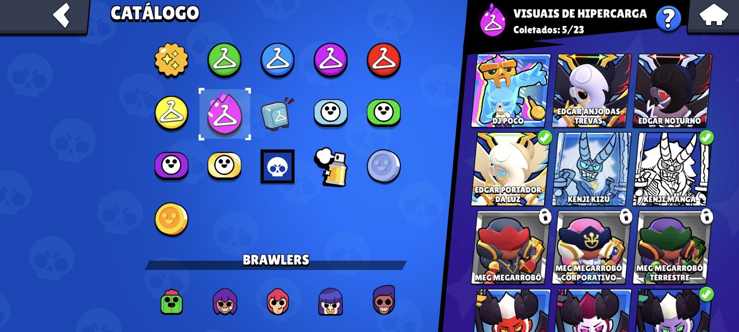 CONTA BRAWL STARS 23.064 TROFÉUS | 82/107 BRAWLERS