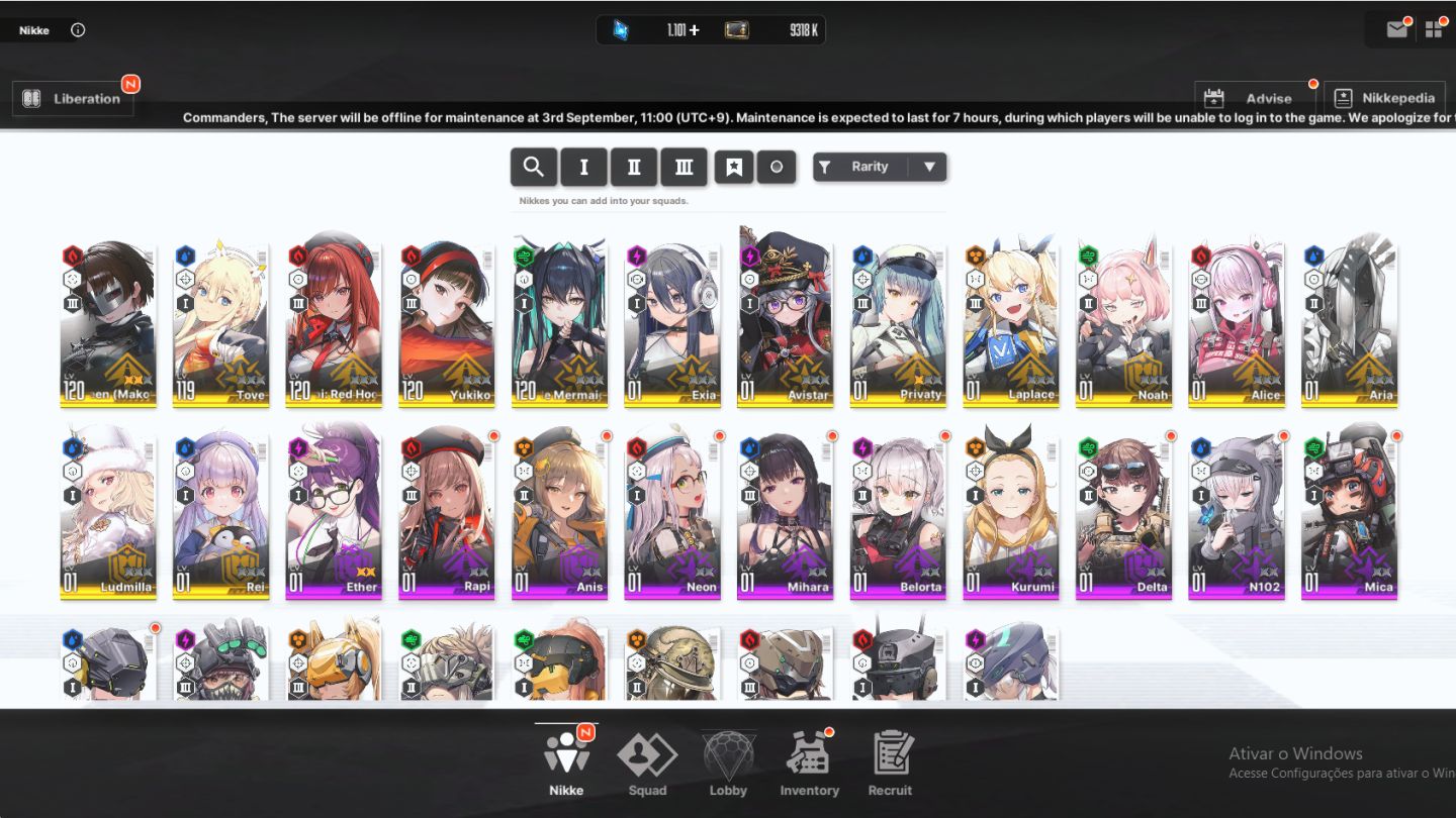 CONTAS STARTER NIKKE: GODDES OF VICTORY