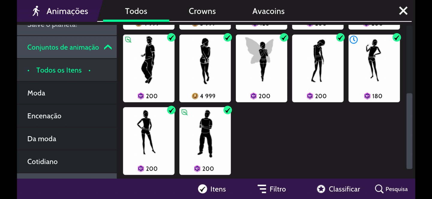 Conta Avakin life de 6 anos com mais de 3k gastos