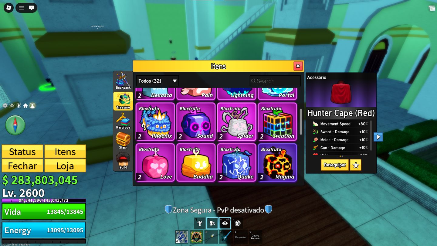 Conta Blox Fruit Dragon East Ingerida e Rumble, Buddha e Ice Compradas Robux