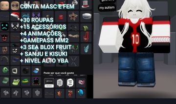 Conta Roblox (com algumas skins e itens no jogos)