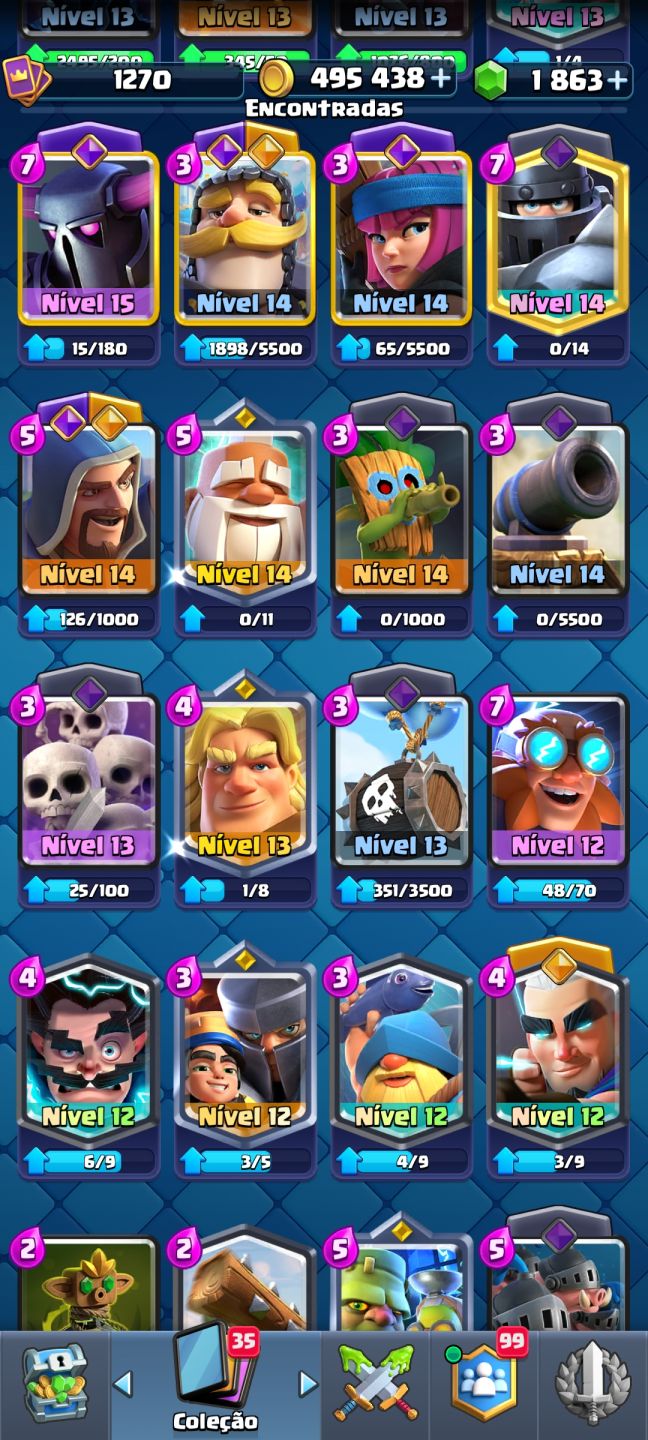 Conta de clash arena 24